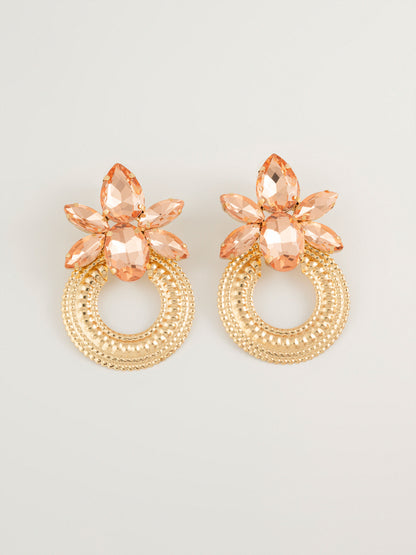 Floral Crystal Earrings