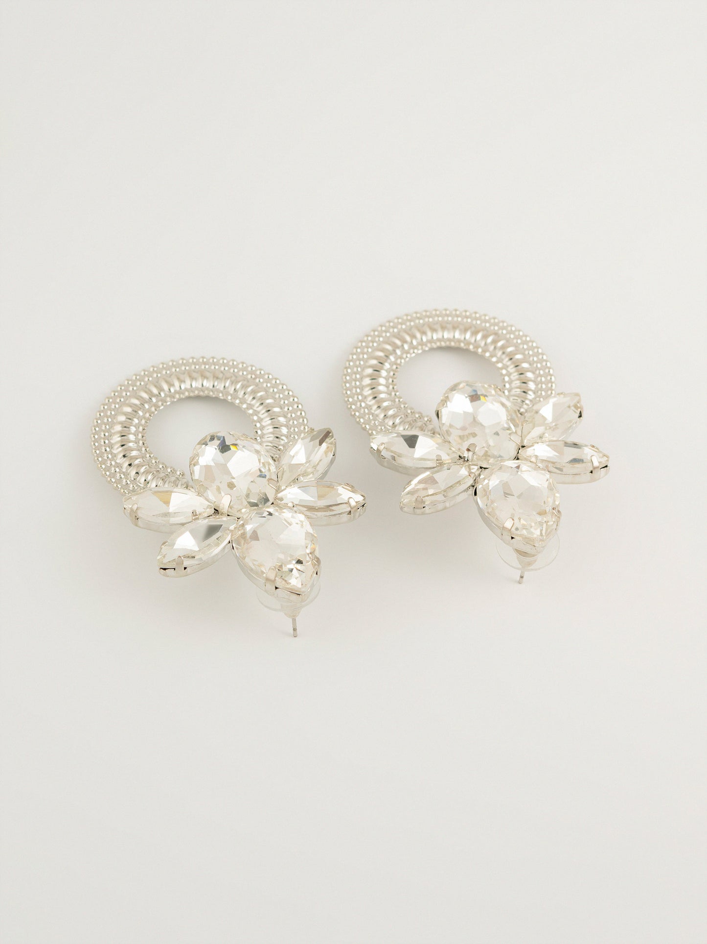 Floral Crystal Earrings