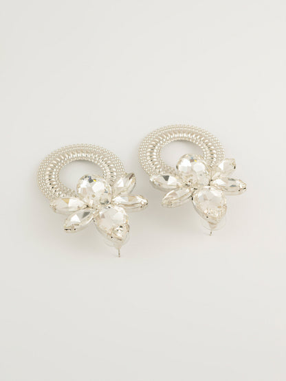 Floral Crystal Earrings