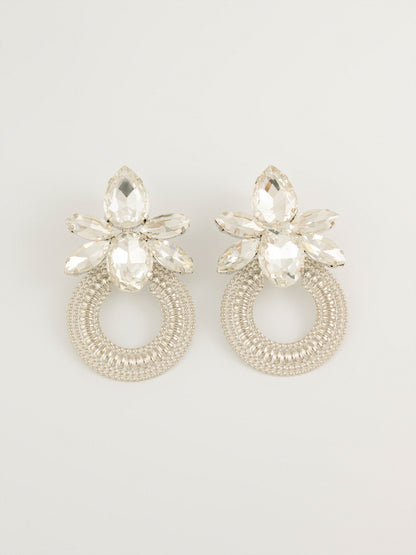 Floral Crystal Earrings