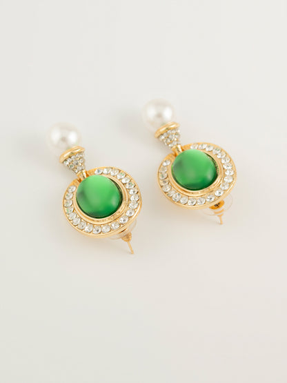 Oval Stone Earrings