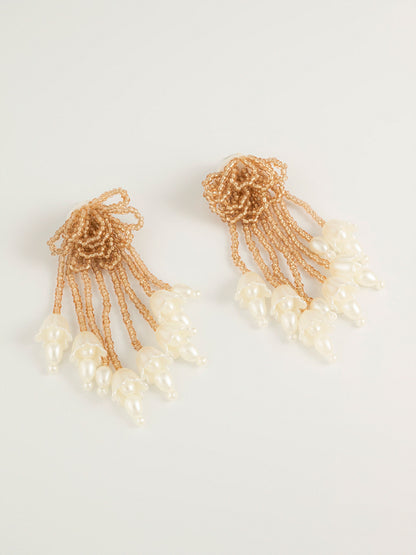 Pearl Beaded Earrings