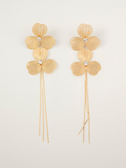 Floral Tassel Earrings