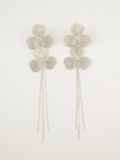 Floral Tassel Earrings