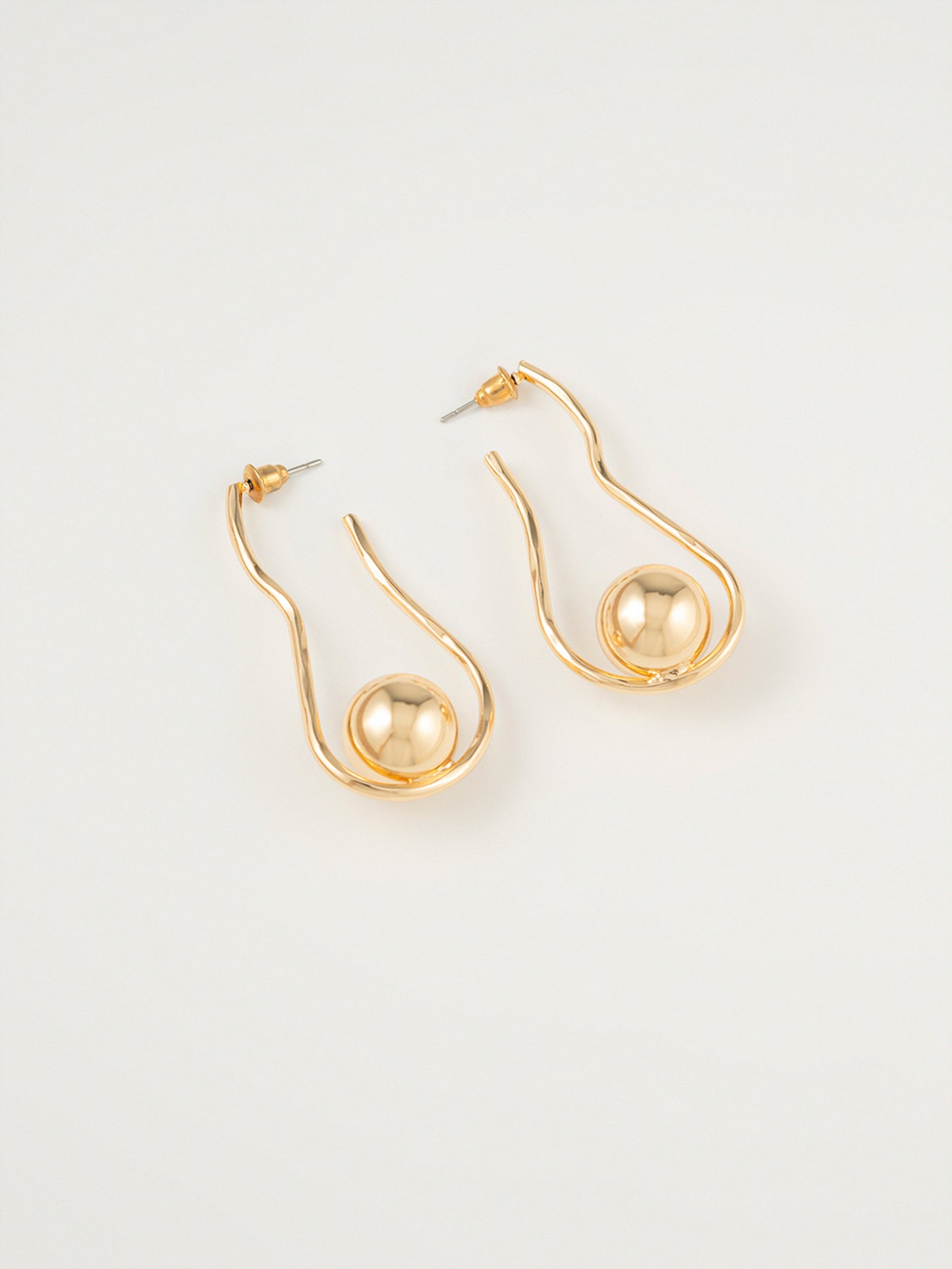 Spiral Ball Earrings
