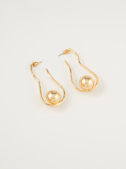 Spiral Ball Earrings