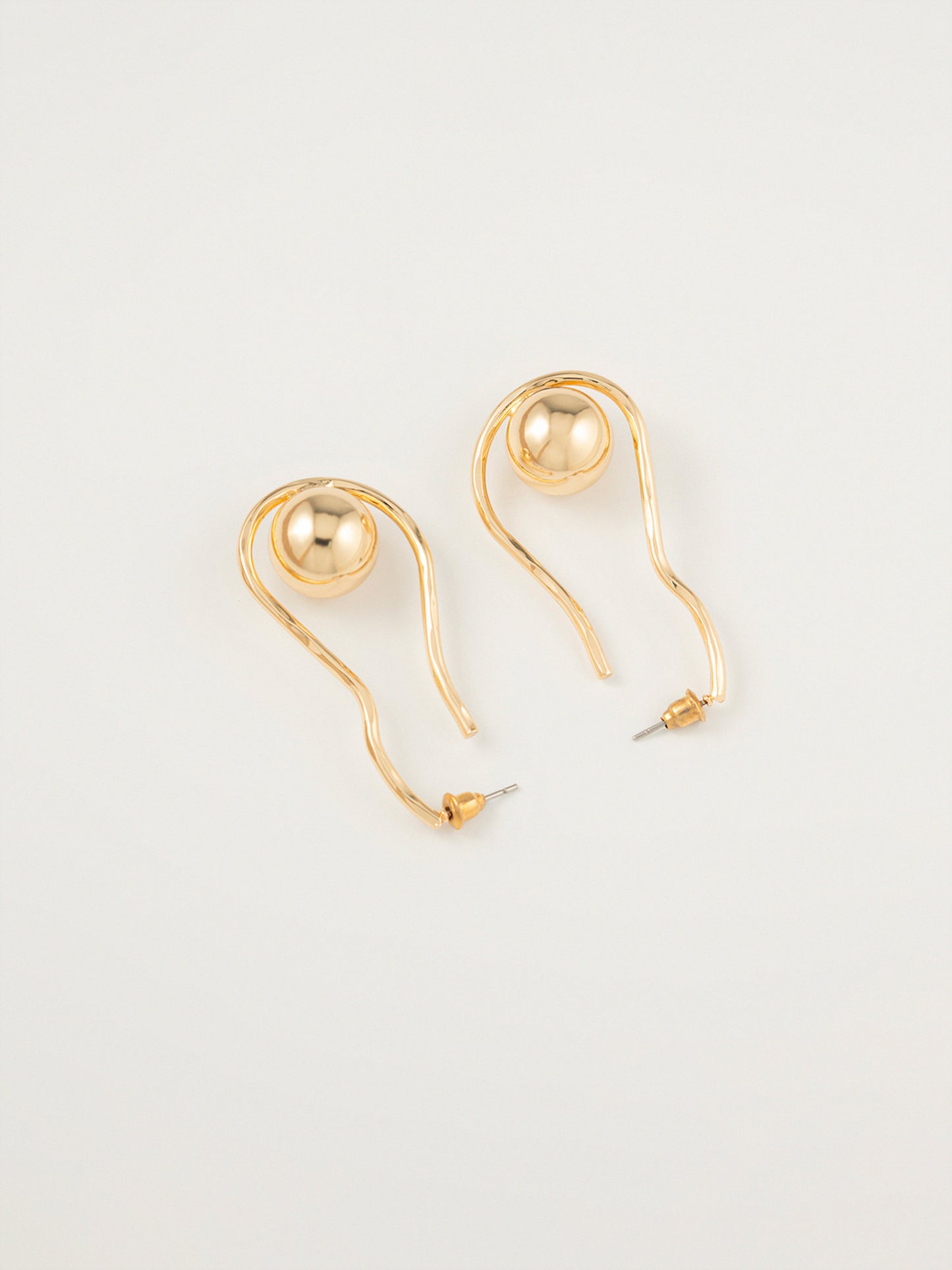 Spiral Ball Earrings