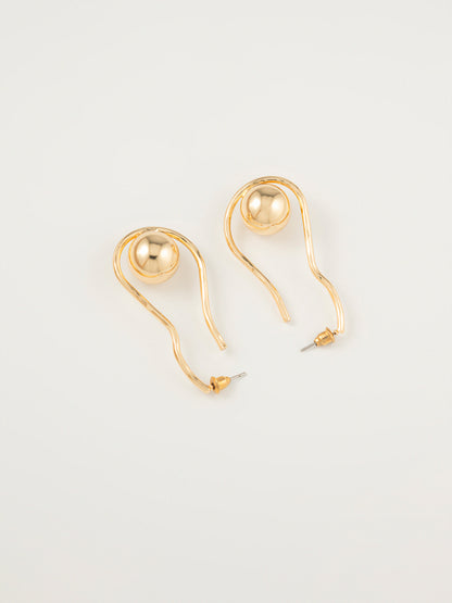 Spiral Ball Earrings
