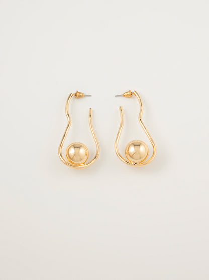 Spiral Ball Earrings