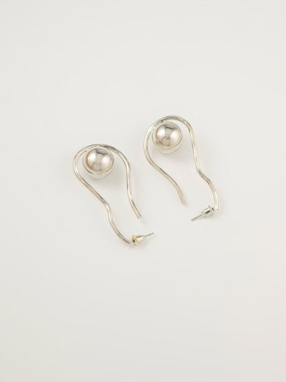 Spiral Ball Earrings