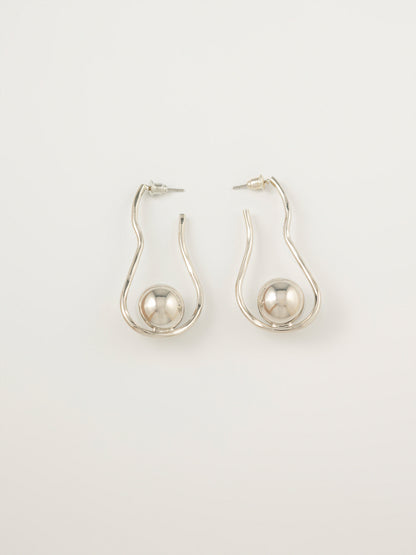 Spiral Ball Earrings