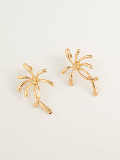 Abstract Floral Earrings