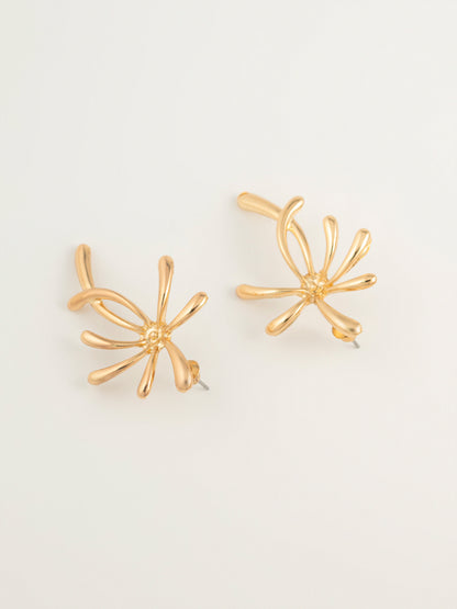Abstract Floral Earrings