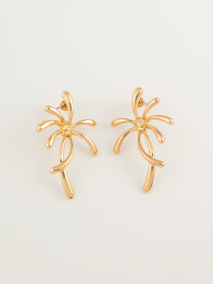 Abstract Floral Earrings