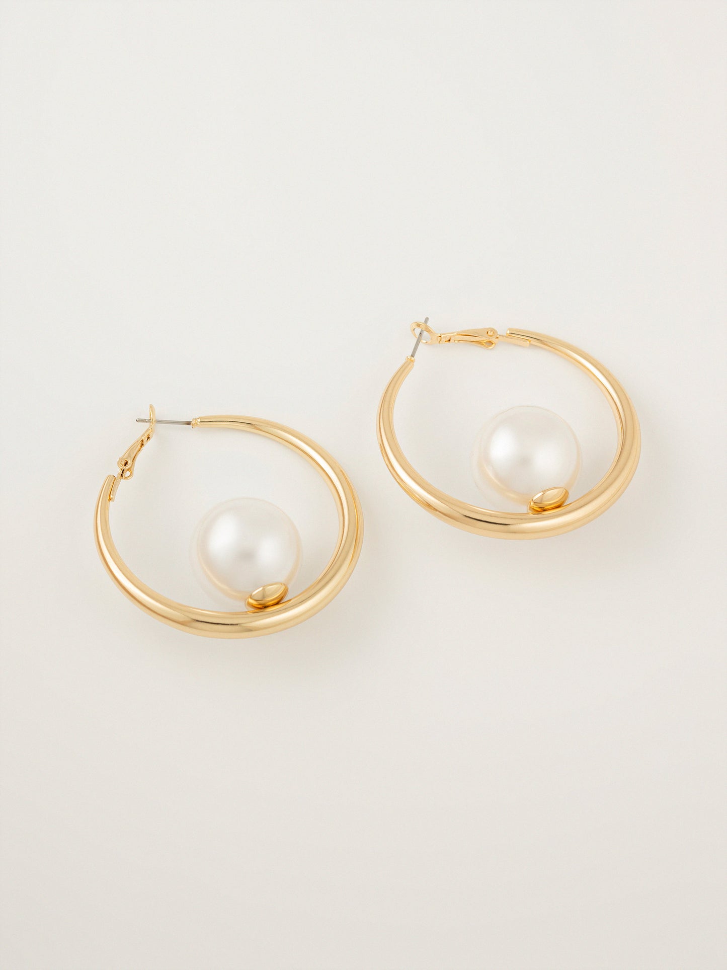 Pearl Hoop Earrings