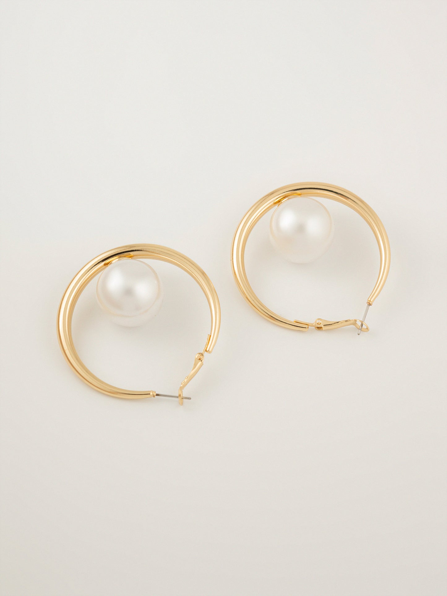 Pearl Hoop Earrings