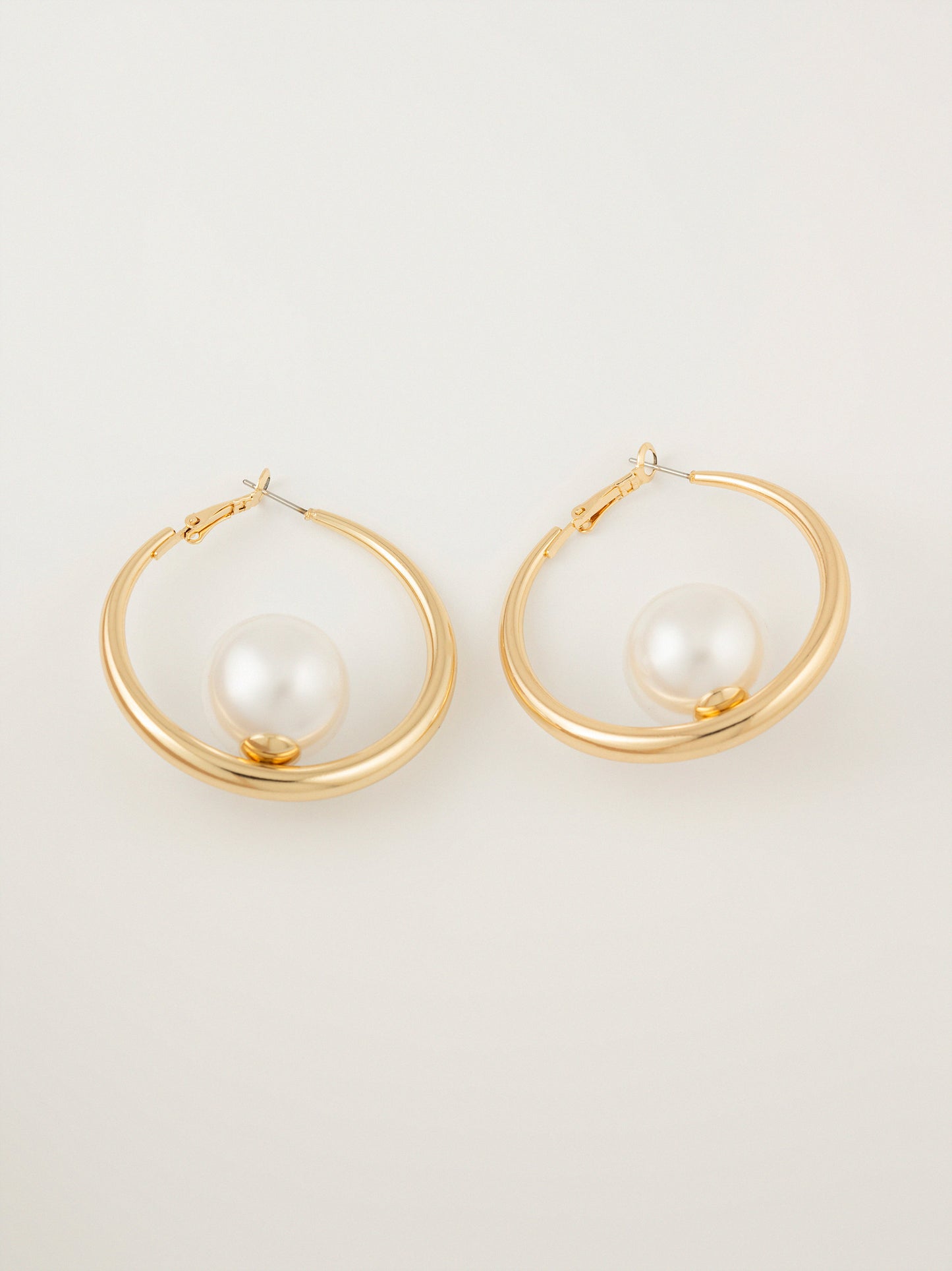 Pearl Hoop Earrings