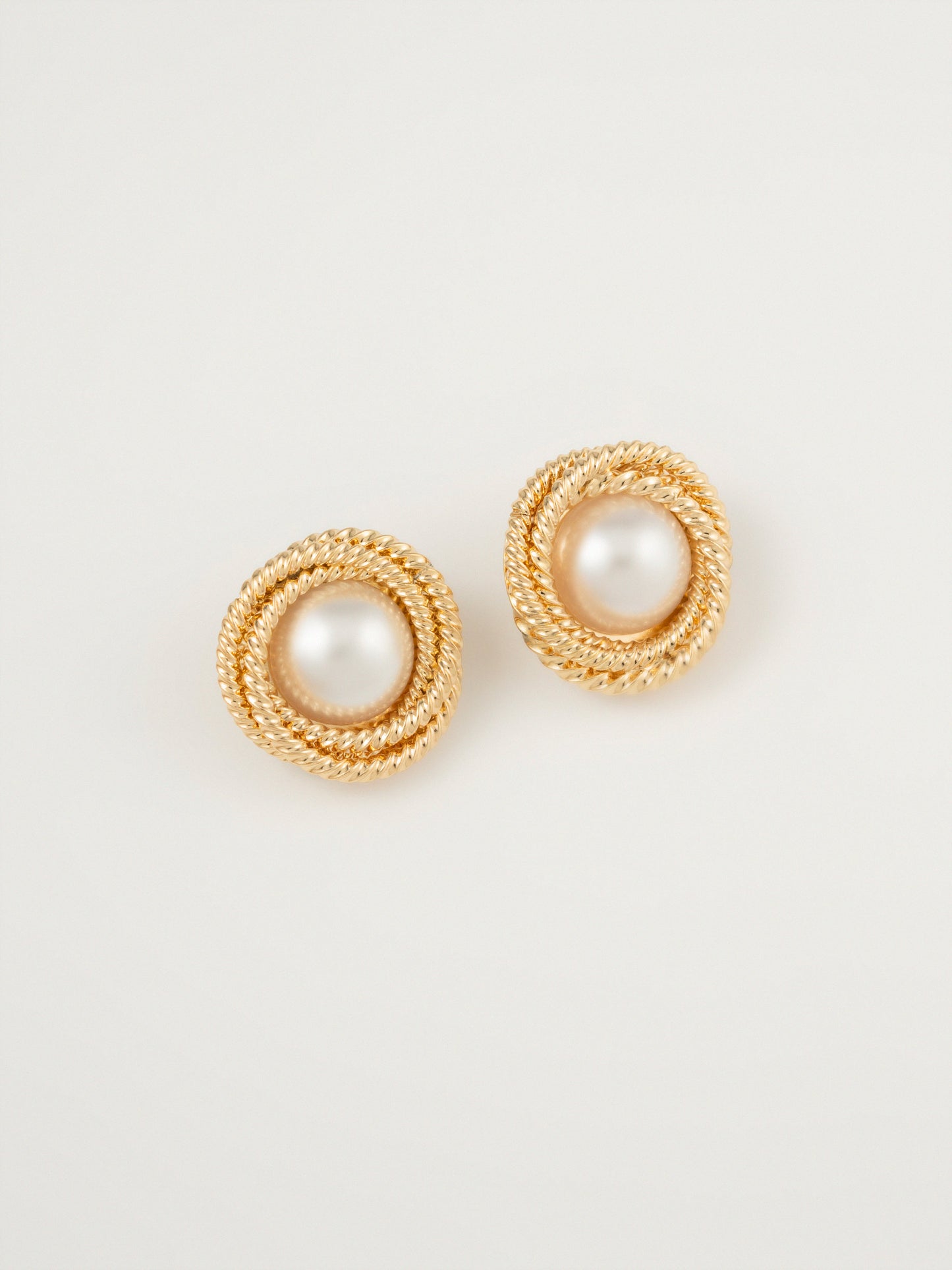 Twisted Pearl Studs