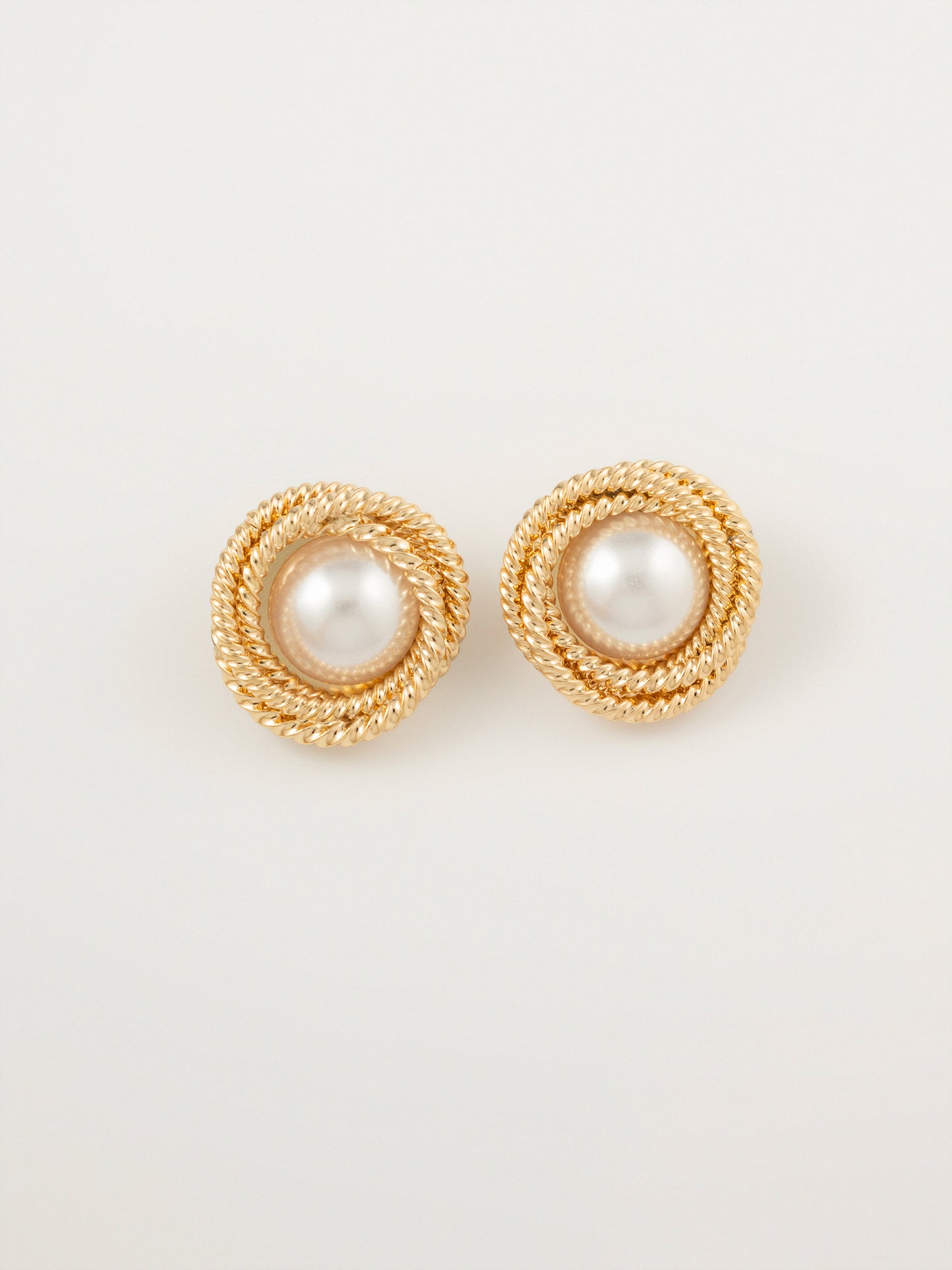 Twisted Pearl Studs