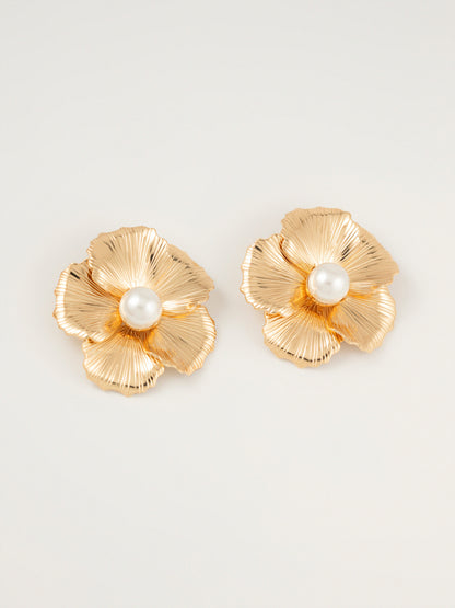 Floral Pearl Earrings
