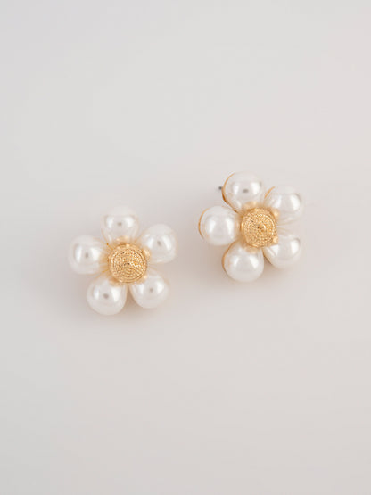 Floral Pearl Studs