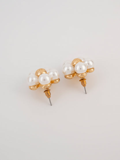 Floral Pearl Studs