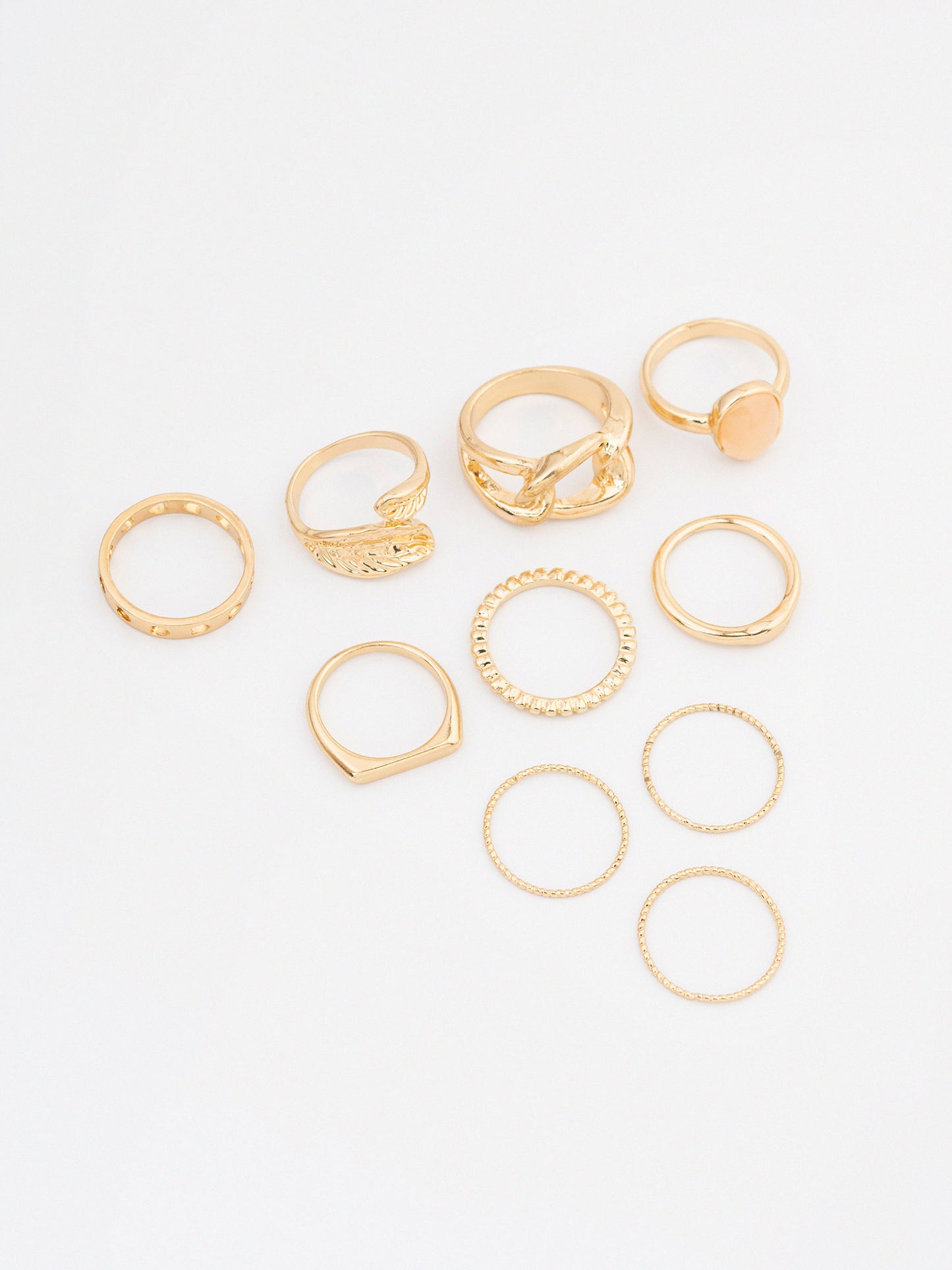 Textured Ring Set