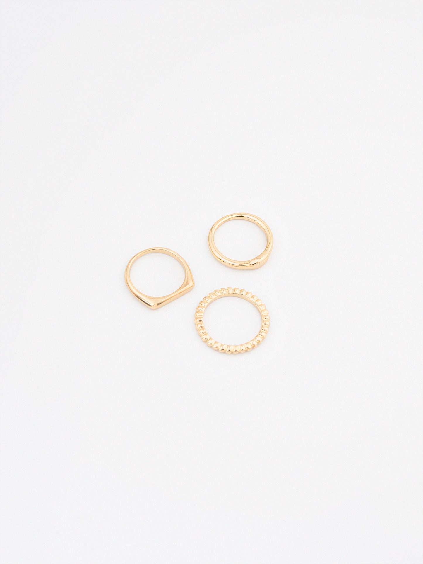 Textured Ring Set
