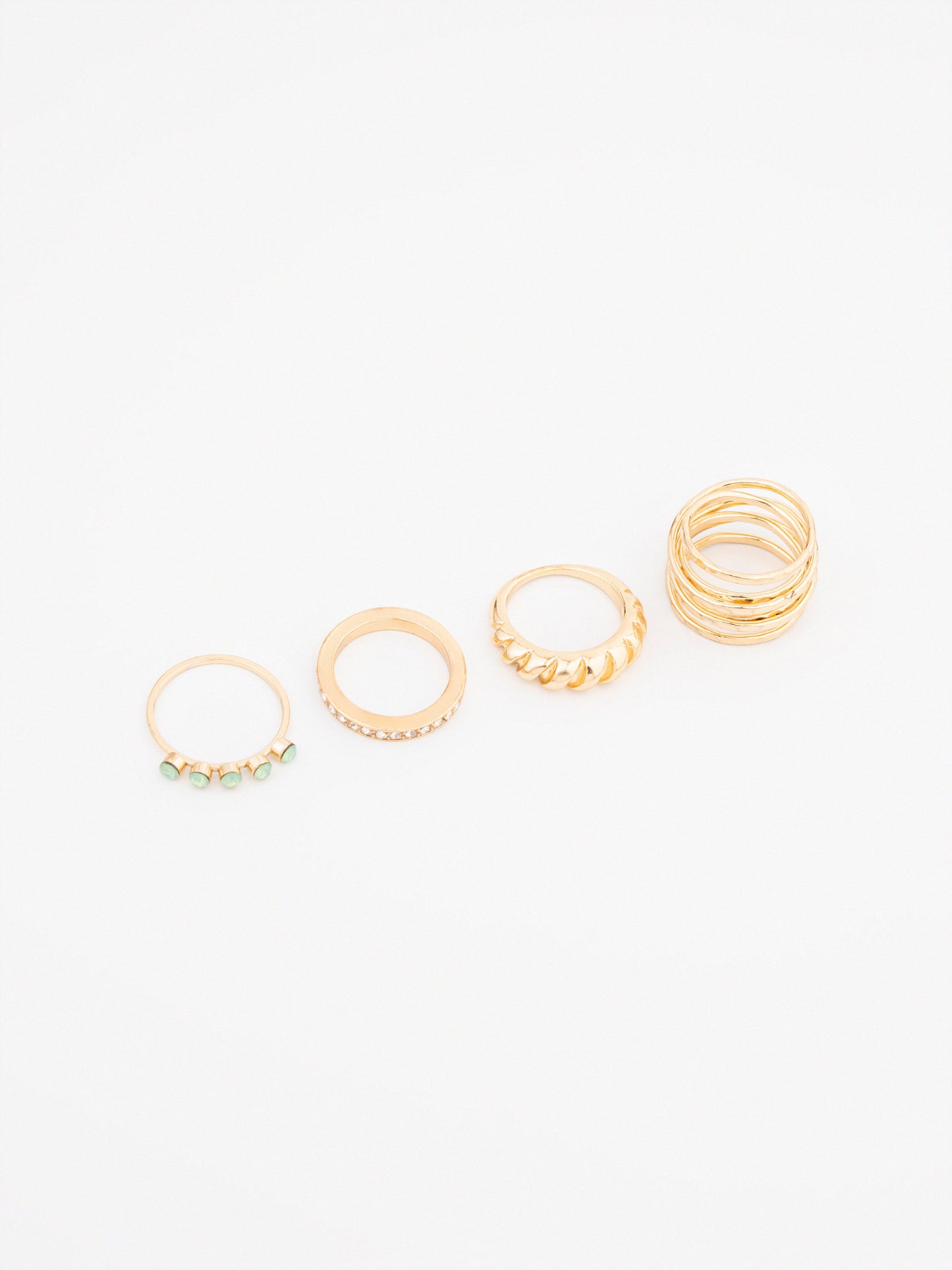 Textured Ring Set