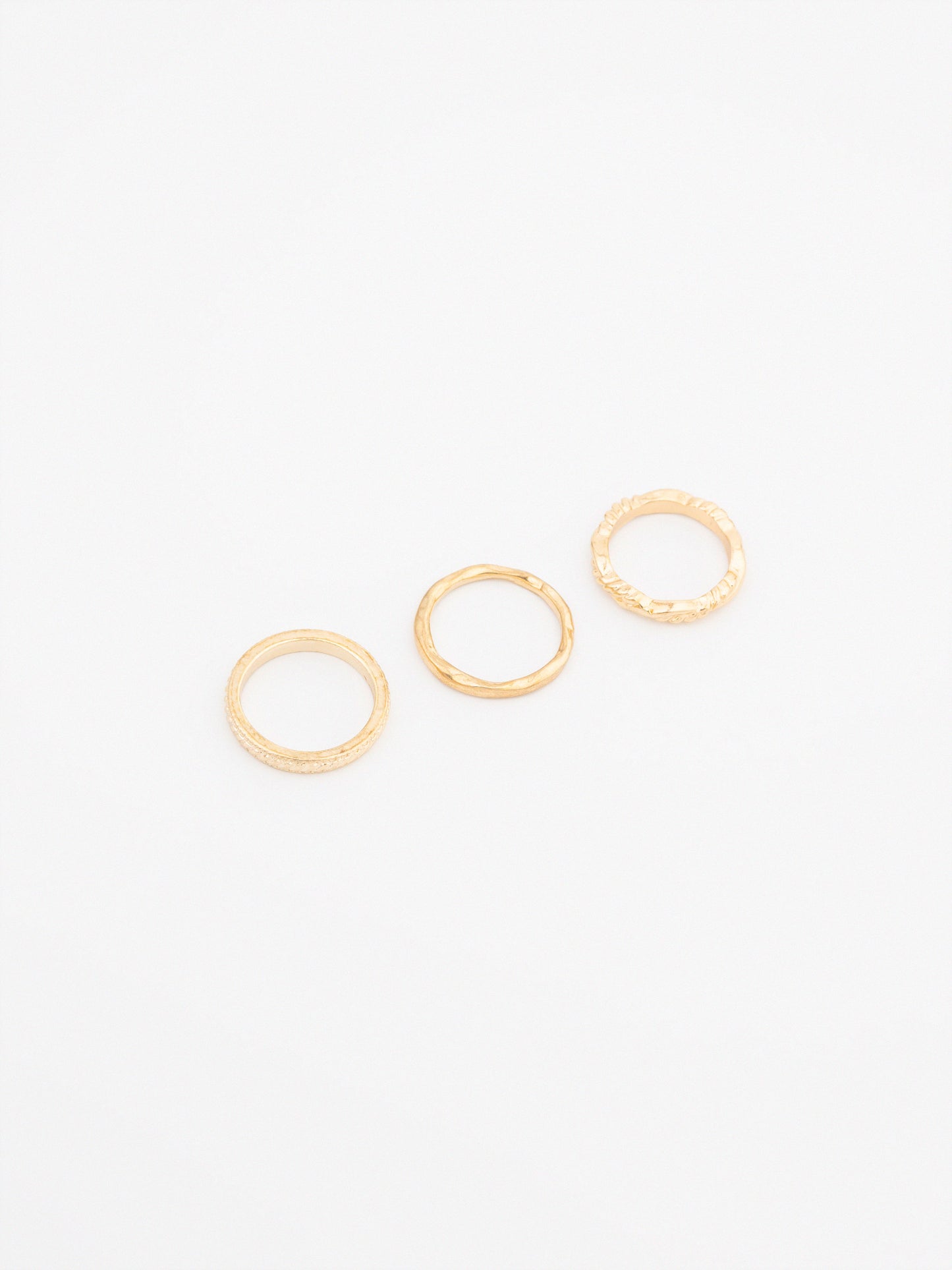 Textured Ring Set