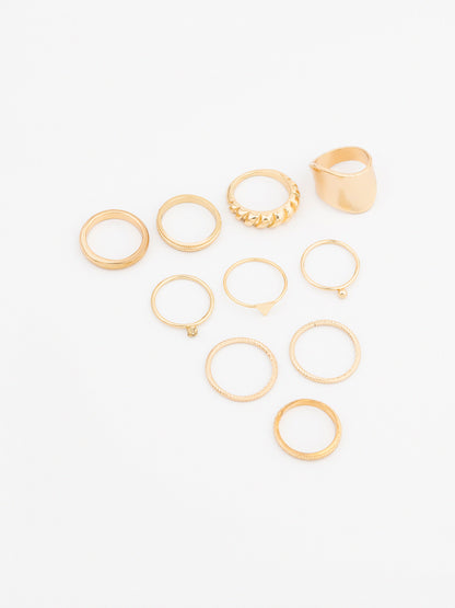 Glossy Ring Set