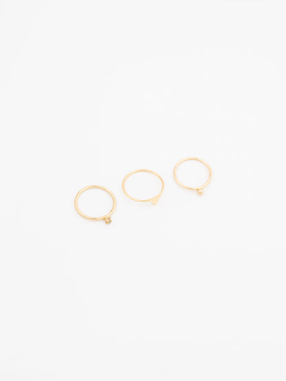 Glossy Ring Set