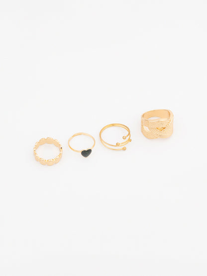 Scalloped Ring Set