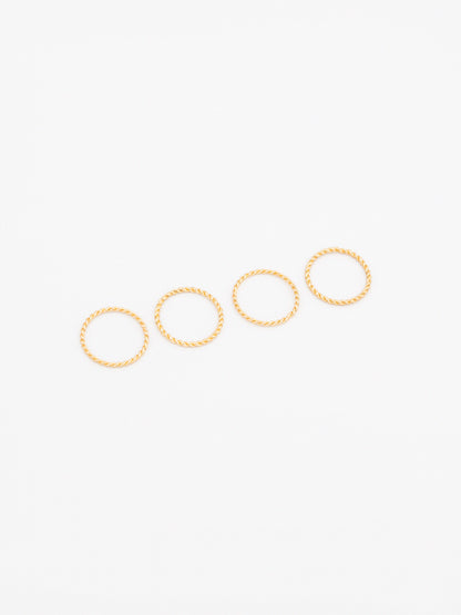 Scalloped Ring Set