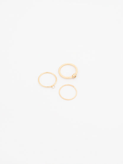 Scalloped Ring Set