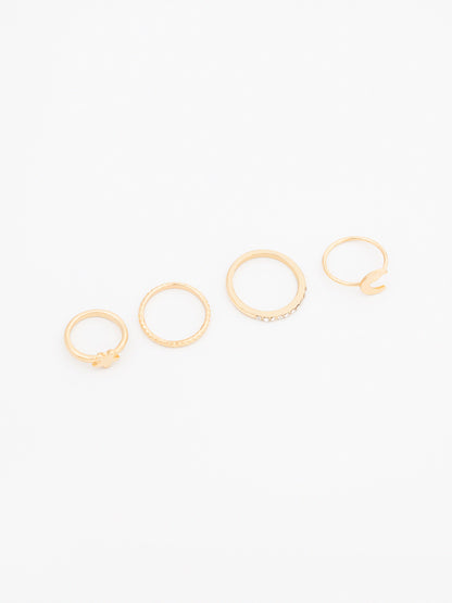 Hammered Ring Set