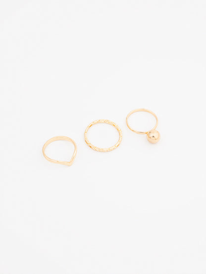 Beaded Ring Set