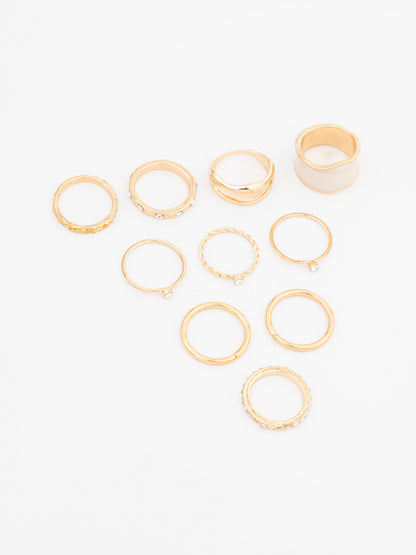 Glossy Ring Set