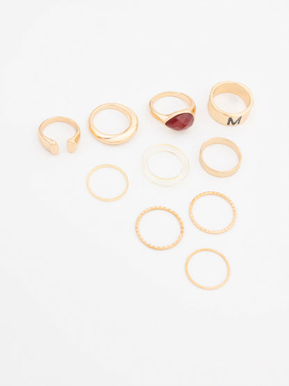 Faceted Ring Set