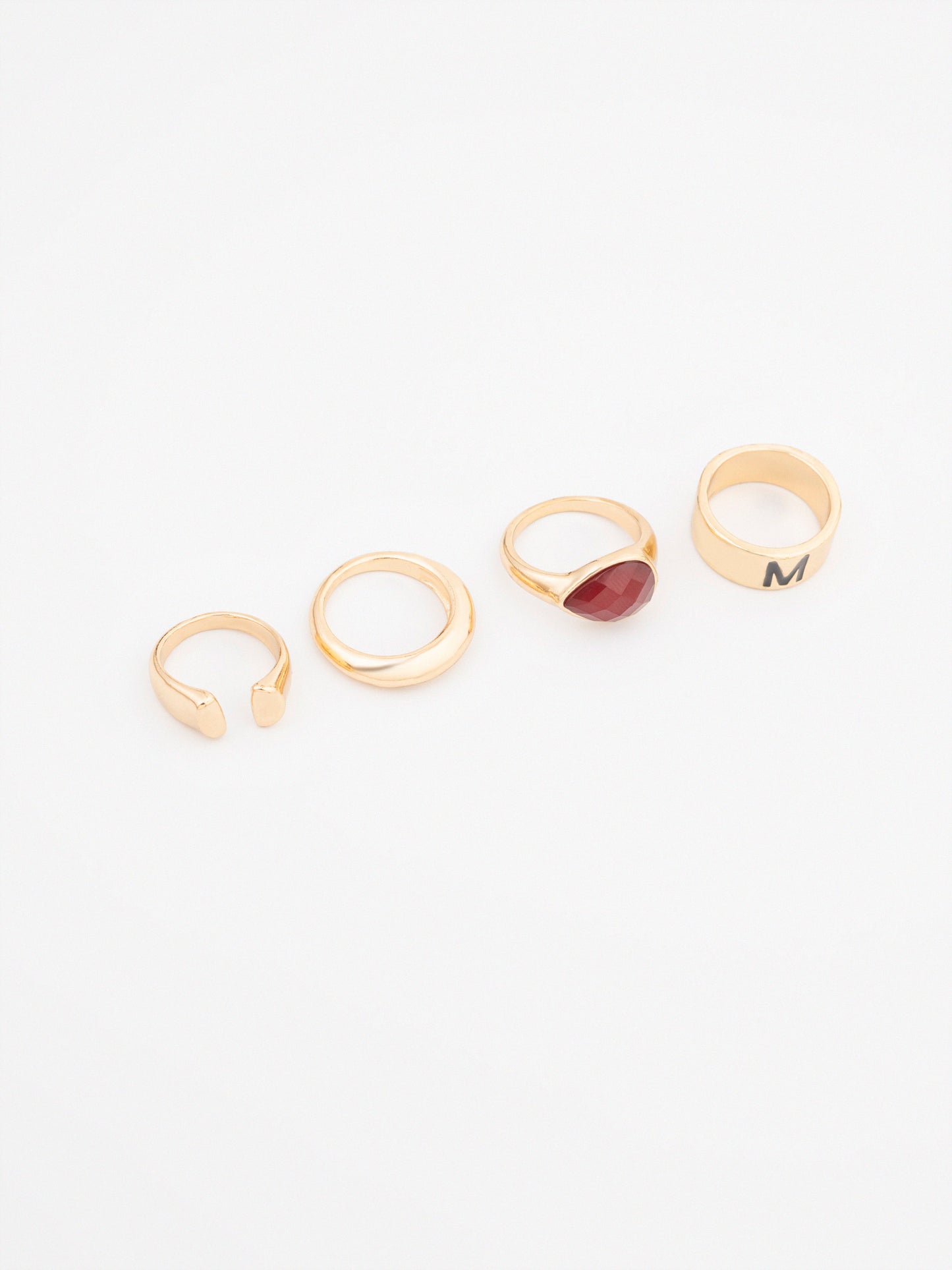 Faceted Ring Set