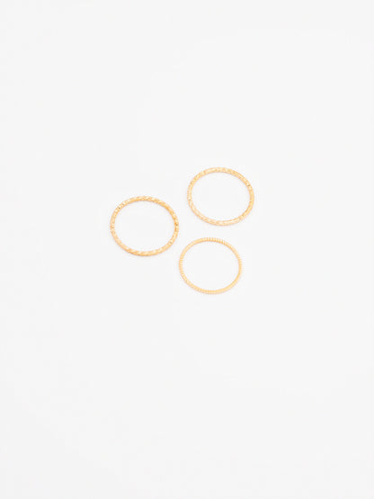 Faceted Ring Set