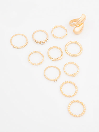 Beaded Ring Set