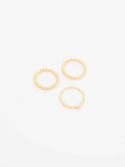 Beaded Ring Set