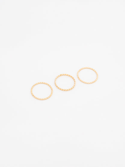 Glossy Ring Set