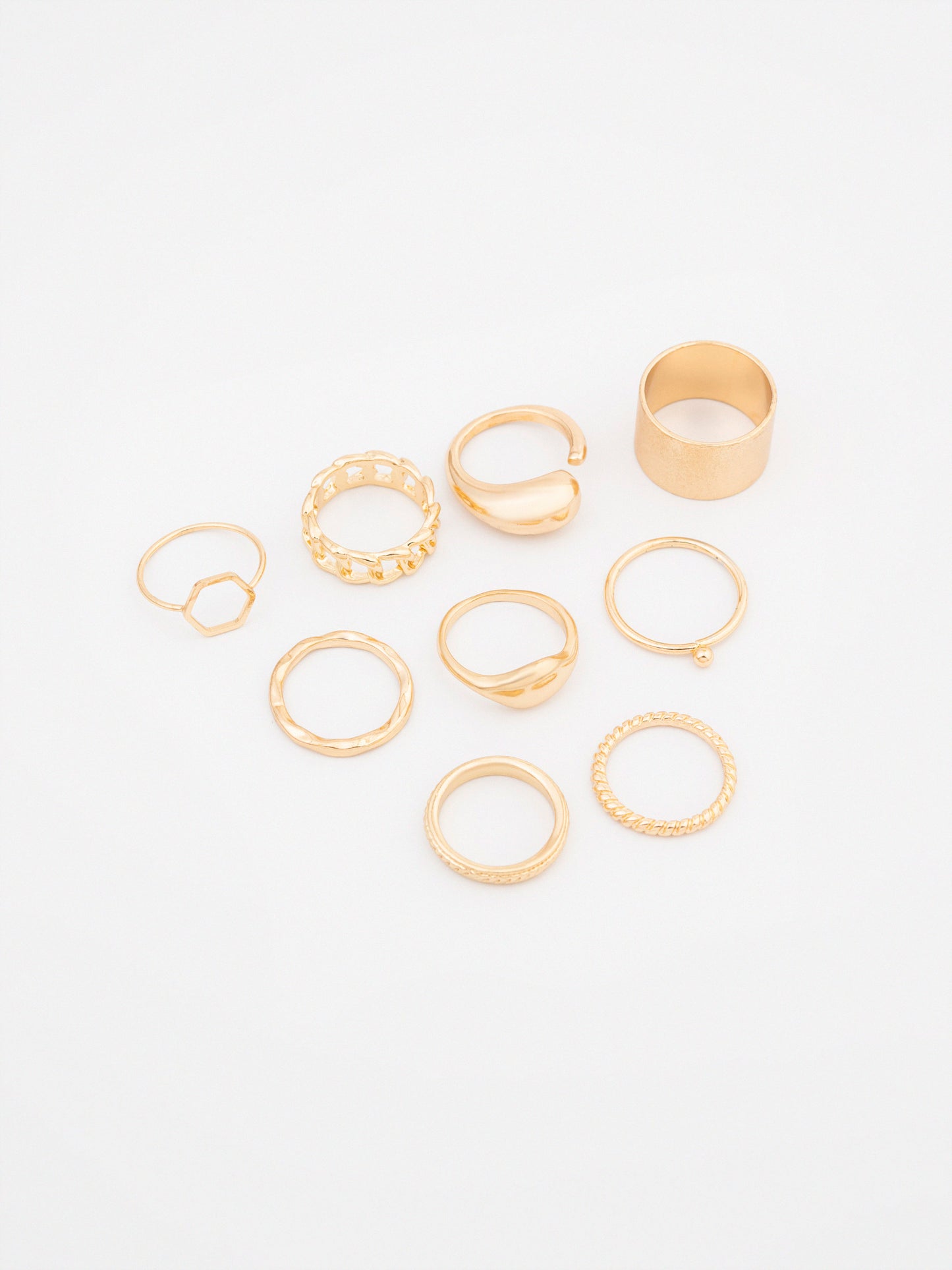 Textured Ring Set