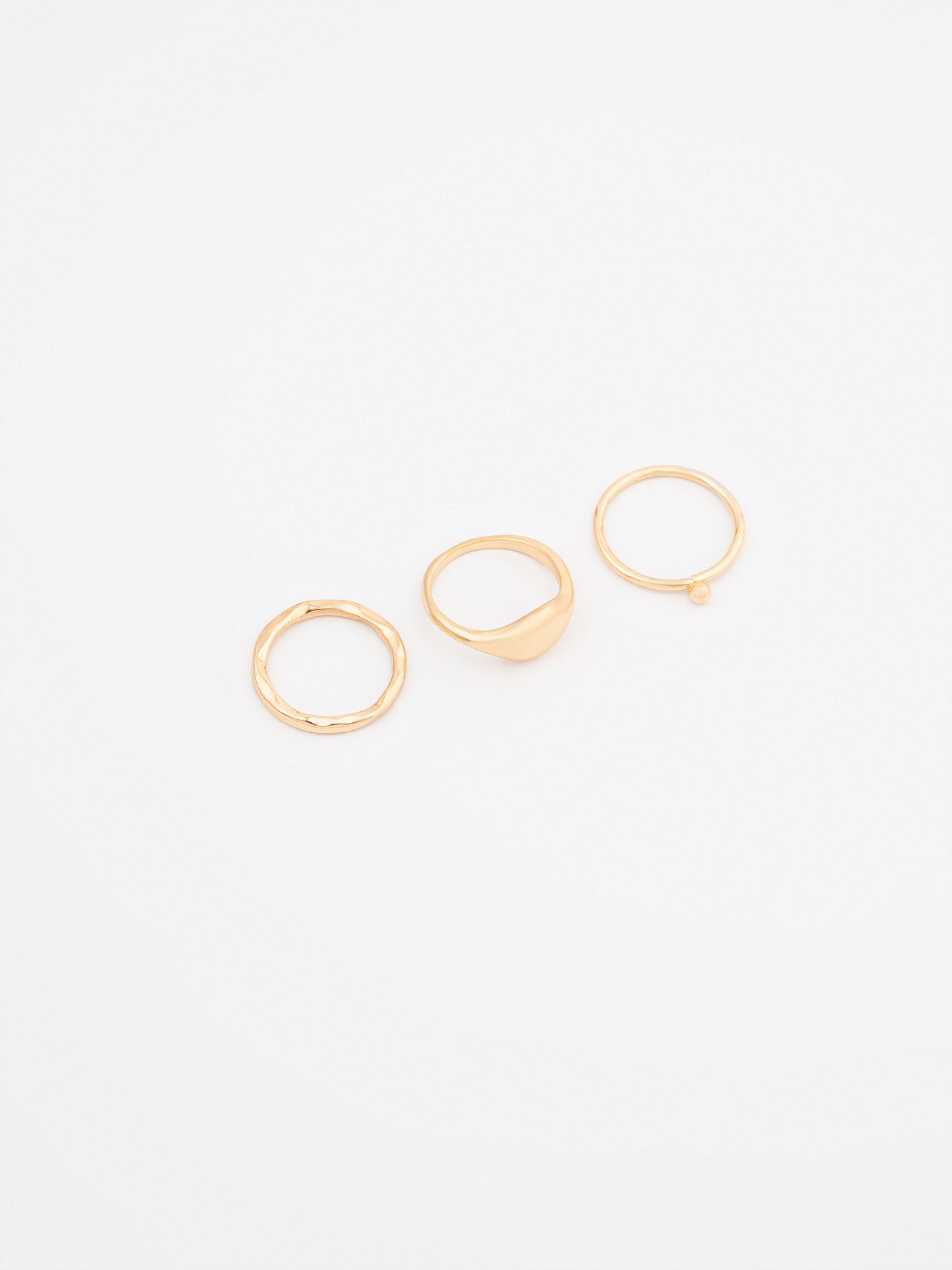 Textured Ring Set