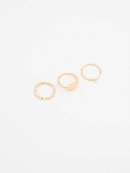 Textured Ring Set