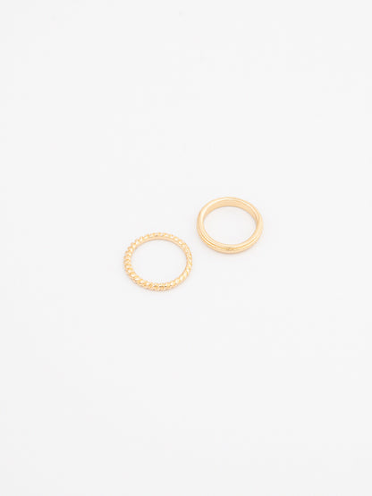 Textured Ring Set