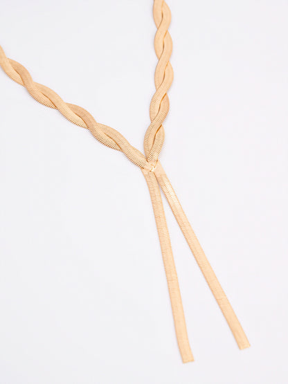 Braided Lariat Necklace
