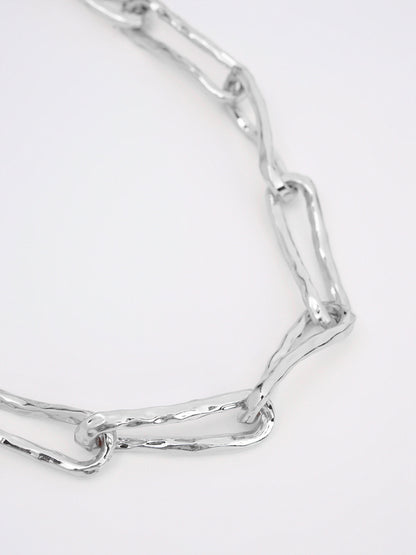 Hammered Chain Necklace